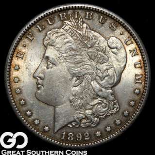 1892 CC Morgan Silver Dollar CHOICE UNCIRCULATED++ ** RARE KEY DATE 