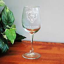 Boelter Chicago Bears Customized 12 oz Wine Glass   