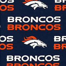 NFL Denver Broncos Team Color Cotton Fabric  Per Yard   NFLShop