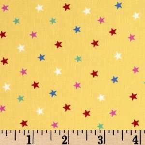  43 Wide Victory Garden All Stars Yellow Fabric By The 