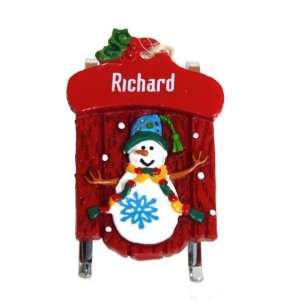 Ganz Personalized Richard Christmas Ornament:  Home 