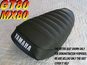   MX80 seat cover for Yamaha MX 80 GT 80 Enduro Ribbed top 326b  