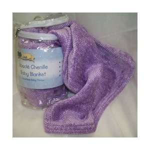  Lilac Chenille Baby Blanket Baby