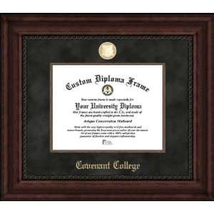 Covenant College Scots   Gold Medallion   Suede Mat   Mahogany 