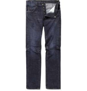    Jeans  Straight jeans  Distressed Straight Fit Jeans