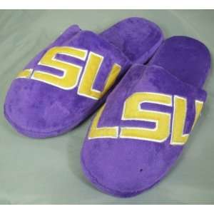  LSU Tigers Big Logo Hard Sole Slide Slippers: Sports 