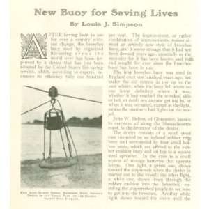   1907 Auto Safety Signal Breeches Buoy John W Dalton 
