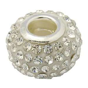  CLOSEOUT Swarovski Style Clear Crystal European Bead 