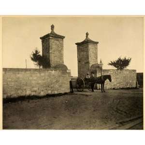  1899 Print City Gate Saint Augustine Florida St. George 