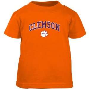 Clemson Tigers Orange Toddler Arch Logo T shirt: Sports 