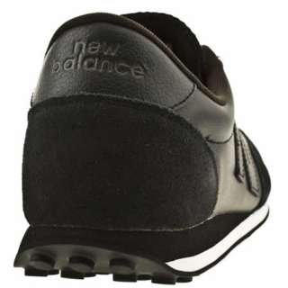 NEW BALANCE 410 MENS BLACK LEATHER TRAINERS  