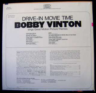 BOBBY VINTON  DRIVE IN MOVIE TIME Epic Records LP  