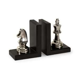   Checkmate King and Knight Bookends   Set of 2