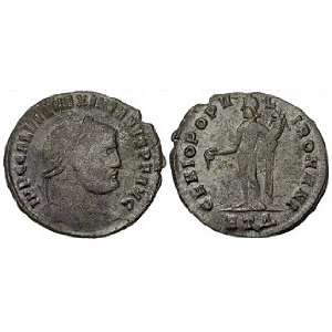  Galerius, 1 March 305   5 May 311 A.D.; Silvered Follis 