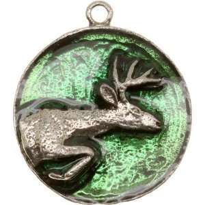  Elk Pewter Pendant, Green: Arts, Crafts & Sewing