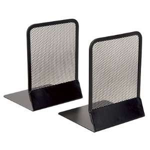  Heavy Gauge Mesh Bookends with Steel Bases, 5 1/4x6 5/8 