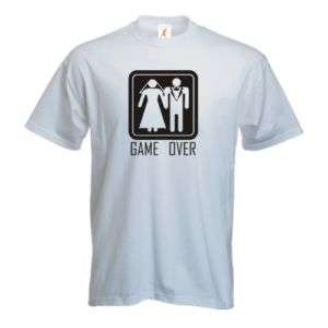 Shirt Game Over Junggesellenabschied Hochzeit Gr. M  