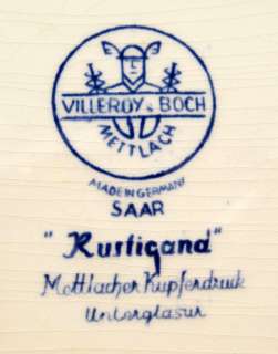 Villeroy & Boch Rusticana blau gr Fleischplatte 36,5 cm  