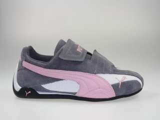 Puma Kart Cat V 30038326 Damenschuhe Sneaker Wildleder grau/weiß/rosa 