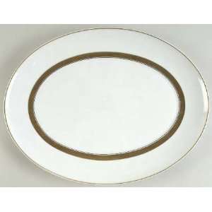  Vista Alegre Domo Gold 13 Oval Serving Platter, Fine 