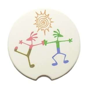   Kar Koaster, Absorbent Ceramic Coaster for your Car 