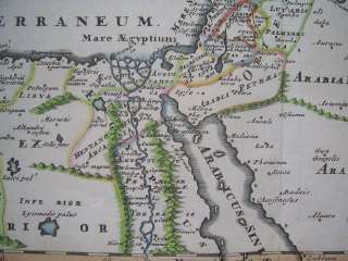 ROMAN IMPERIUM kolorierte LANDKARTE KUPFERSTICH Orient ROM um 1700 