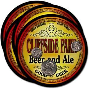 Cliffside Park , NJ Beer & Ale Coasters   4pk