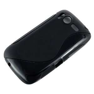  Black S Wave Line Soft TPU Silicone Skin Case Cover for 