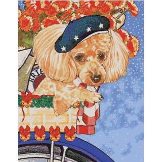   C884 Holiday Boxed Cards  Poodles Toy Apricot