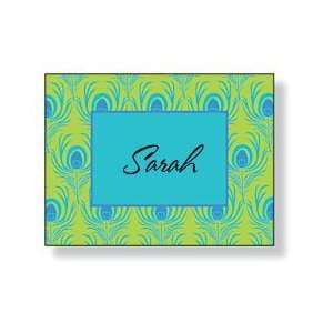  Inkwell   Folded Note Personalized Stationery (Peacock 
