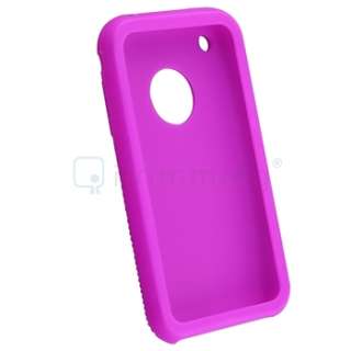 10 Accessory Bundle for iPhone 3 3G S 3GS Rubber Gel Back Skin Soft 