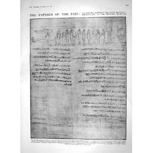  1910 EGYPTIAN DOCUMENT BRITISH MUSEUM GIRLS TAHITI