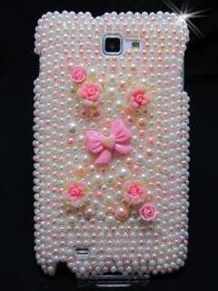 Samsung Galaxy Note N7000 i9220 Case Strass Cover Hülle Rosen 