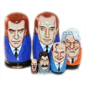  Medvedev Putin and Co Nesting Doll: Toys & Games