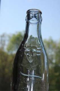 Spring Bank Soda Bottle Louisville Ky Stag Head Clear  
