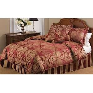  Best Quality Victoria Red King Comforter Set with Bonus 