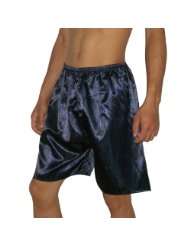 SILK COUTURE Mens Sleepwear   Silk Boxer Shorts / Pajama Lounge Shorts 