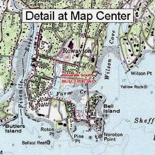 USGS Topographic Quadrangle Map   Norwalk South, Connecticut (Folded 