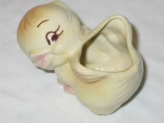 Vintage Old USA Pottery Ceramic Easter Chick Planter 1940s  