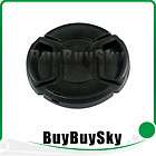 New 52mm Center Pinch Snap on Front Cap For Lens Cap