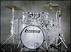 Ludwig USA Vistalite 6 pc Big Beat Drum Set, Clear   New! with 18