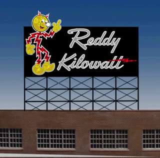 Millers Reddy Kilowatt Animated Neon Sign O/HO Scale  
