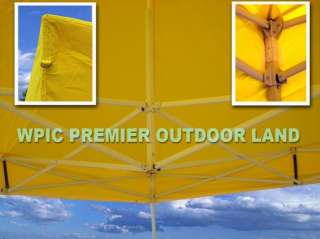 10x15 Pop Up 4 Wall Canopy Party Tent Gazebo EZ Yellow  