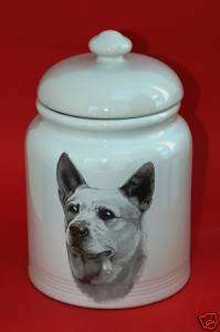 AUSTRALIAN CATTLE DOG: 10 CERAMIC COOKIE/TREAT JAR  