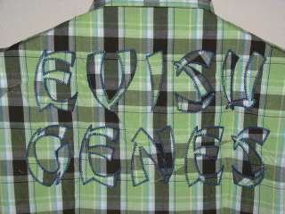 130 EVISU New! Mens High End Button Up Shirt Choose Sz  
