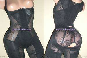 NEW BLK FULL BODY SHAPER Suit EXTRA FIRM Control Sz M  