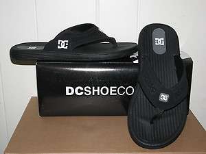 DC Mens Cabo Black or Brown Sandals Shoes SIZES NIB Thong Flip Flops 