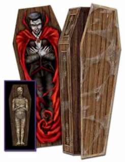 Halloween Dracula & Coffin Cutout Party Decorations  