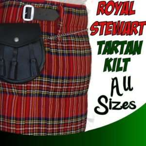 Royal Stewart TARTAN KILT 6 yards Scottish all sizes  