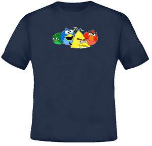 Angry Birds Sesame Street Phone App Funny T shirt  